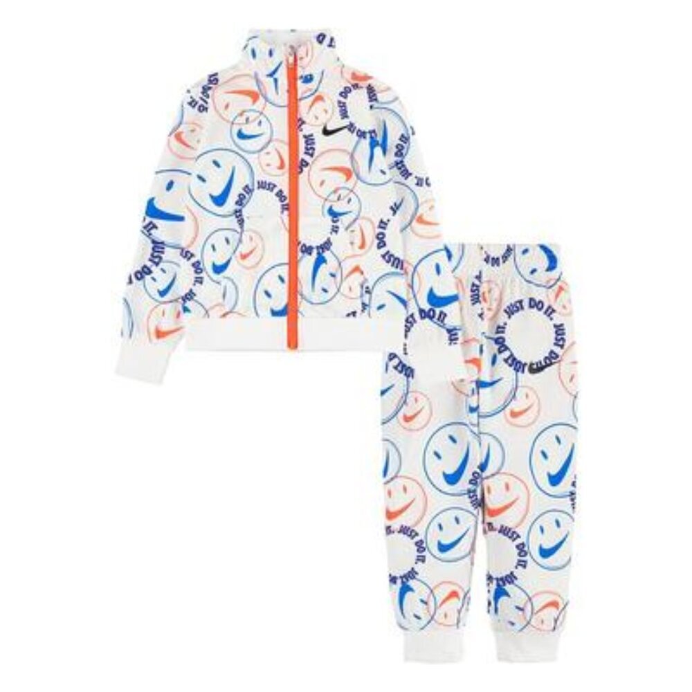 NWT  Nike Smiley Print Tricot Set, Toddler Boy's, Size: 2T, Natural